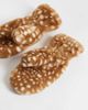 Pieces Pieces faux fur mittens in taupe-Silver - 3
