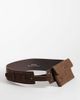 Pieces Pieces faux suede belt bag in coffee brown - 1