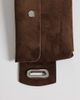 Pieces Pieces faux suede belt bag in coffee brown - 3