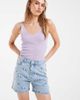 Pieces PIECES floral embroidered denim shorts in light blue - 1