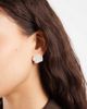 Pieces Pieces floral stud earrings in pearly white - 3