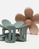 Pieces Pieces flower 2-pack hair claw clip in neutral and sage-Multi - 3