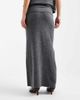Pieces Pieces fold-over waist knit midi skirt in medium gray melange - part of a set - 2