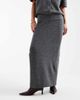 Pieces Pieces fold-over waist knit midi skirt in medium gray melange - part of a set - 3