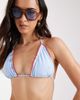 Pieces PIECES frill detail triangle bikini top in light blue - part of a set - 3