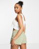 Pieces Pieces frill hem crop top in white - part of a set - 2