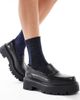 Pieces Pieces glitter socks in sky captain-Black - 2