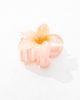Pieces Pieces hawaiian flower hair claw in orange - 3