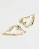 Pieces Pieces heart shaped hoop earrings in gold tone - 4