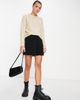 Pieces Pieces high neck sweater in beige-Neutral - 4