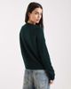Pieces Pieces high neck sweater in deep green - 4