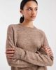 Pieces Pieces high neck sweater in fossil-Neutral - 1