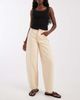 Pieces PIECES high waist barrel leg jeans in off white - 1