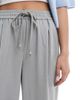 Pieces Pieces high waist drapey wide leg dad pants in medium heather gray - 3