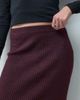 Pieces Pieces high waisted knitted maxi skirt set in burgundy-RED - 3