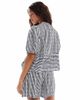 Pieces Pieces high waisted shorts in navy and white stripes - part of a set - 2