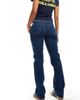 Pieces Pieces Kelly mid rise straight leg jeans in dark blue denim - 2
