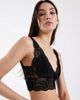Pieces Pieces lace bralette in black - 3