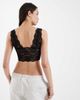 Pieces Pieces lace bralette in black - 4
