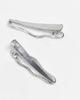 Pieces Pieces large wavy 2 pack hair clips in silver - 3