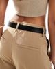 Pieces Pieces leather look belt in black - 3