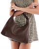 Pieces PIECES leather look bucket bag in brown - 1
