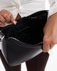 Pieces Pieces leather look shoulder bag in black - 3