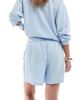 Pieces Pieces linen touch shorts in light blue - part of a set - 2