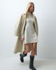 Pieces Pieces long sleeve knitted mini dress in cream-NEUTRAL - 1