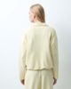 Pieces PIECES long sleeve polo sweatshirt in buttercream - part of a set-White - 3