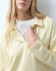 Pieces PIECES long sleeve polo sweatshirt in buttercream - part of a set-White - 4