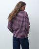 Pieces Pieces long sleeve t-shirt in raisin and pink stripe - 3