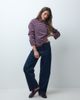 Pieces Pieces long sleeve t-shirt in raisin and pink stripe - 4