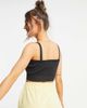 Pieces Pieces Marry knitted cropped tank in dark gray melange-Grey - 2