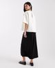 Pieces Pieces matte satin midi skirt in black - 3