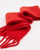 Pieces Pieces medium super soft tassel scarf in bold red - 2