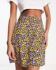 Pieces Pieces mini side split skirt in purple ditsy floral-Multi - 4