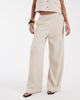 Pieces Pieces mix & match wide leg tailored pants in warm gray - 3