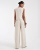 Pieces Pieces mix & match wide leg tailored pants in warm gray - 4