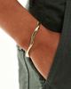 Pieces Pieces molten metal bangle in gold - 1