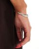 Pieces Pieces molten metal bangle in silver - 2