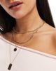 Pieces Pieces multi chain necklace with charm detail in gold - 1