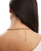 Pieces Pieces multi chain necklace with charm detail in gold - 3