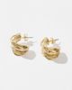 Pieces Pieces multistrand hoop earrings in gold - 2