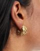Pieces Pieces multistrand hoop earrings in gold - 4