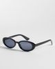 Pieces Pieces oval sunglasses in black-Multi - 1