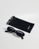Pieces Pieces oval sunglasses in black-Multi - 2
