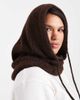 Pieces PIECES oversized balaclava snood in chocolate brown - 2