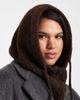 Pieces PIECES oversized balaclava snood in chocolate brown - 3