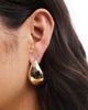 Pieces Pieces oversized chunky droplet earrings in gold - 1
